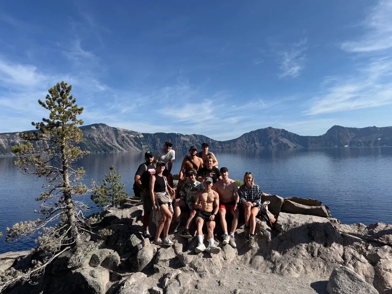 Friends on a Crater Lake trip