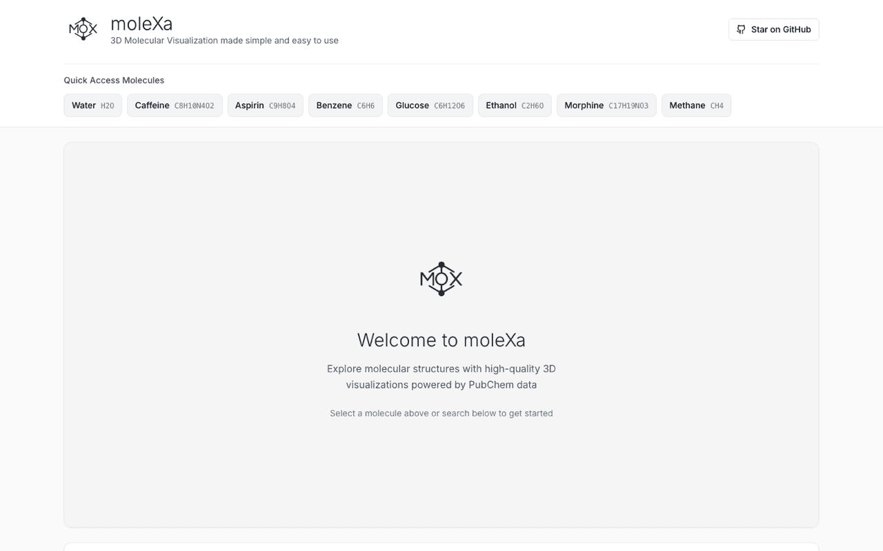 moleXa 3D molecular visualization platform